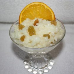 Orange Rice Pudding With Golden Raisins (Crock Pot) recipe