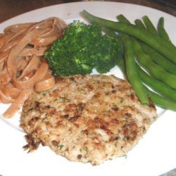 Veal Schnitzel With Herb and Cheese Crust recipe