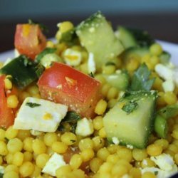 Lemony Couscous With Mint, Dill and Feta recipe