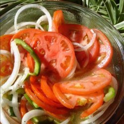 Fresh Tomato Pepper Salad recipe