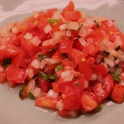 Bolivian Salsa Cruda (Fresh Tomato and Onion Salsa) recipe