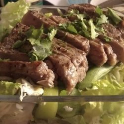 Seared Steak Salad With Edamame & Cilantro (With Variations) recipe