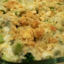 Baked Broccoli With Blue Cheese Sauce recipe