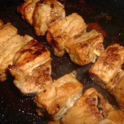 Lemon-Garlic Pork Kebabs recipe