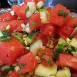 Cucumber N Watermelon Salad a Summer Delight!!!!!!! recipe