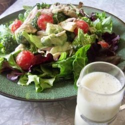 Super  Veggie Salad With Creamy Almond Dressing recipe