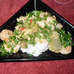 Chicken, Shrimp and Rice recipe