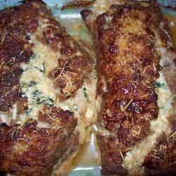 Spinach and Ricotta Cheese Rolled Meatloaf recipe