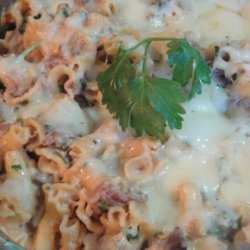 Philly Cheesesteak Macaroni and Cheese recipe