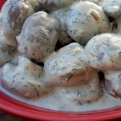 Creamed Mushrooms (Eastern European) recipe
