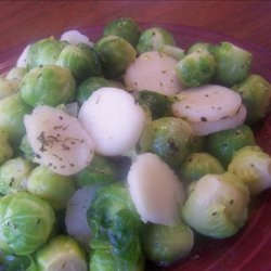 Brussels Sprouts & Water Chestnuts recipe