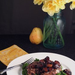 Pork Chops With Pear Sauce recipe