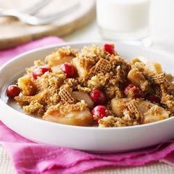 Shreddies Pear-Cranberry Crisp recipe