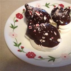 French Peppermint Cookies with Chocolate Ganache recipe