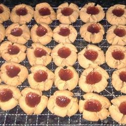 Peanut Butter and Jelly Thumbprint Cookies recipe