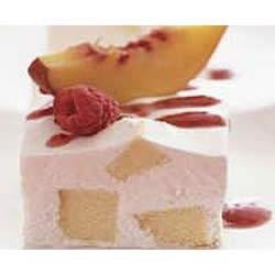 Frozen Peach Shortcake Squares recipe
