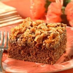 Crumble-Topped Chocolate Peanut Butter Cake recipe
