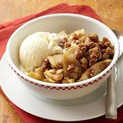 Old-Fashioned Apple Crisp with Pecans recipe
