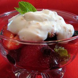 Berries Salad With Whipped Ricotta Cream recipe