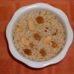 Rice With Almonds & Raisins recipe