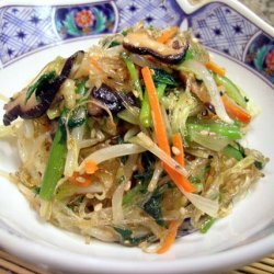 Korean Chap Chae (Vegetarian) recipe
