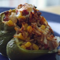 Baked Stuffed Mexi- Bell Peppers recipe