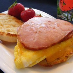 English Muffin, Canadian Bacon and Egg recipe