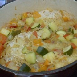 Baked Pork Chops with Vegetable Rice recipe