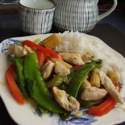 Chicken and Sugar Snap Stir-fry recipe