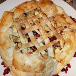Rustic Apple and Dried Cranberry Pie recipe