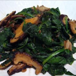 Sauteed Wild Mushrooms With Spinach recipe