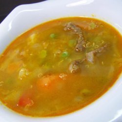 Garden Vegetables and Sirloin Soup recipe