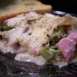 Ham and Broccoli White Lasagna recipe