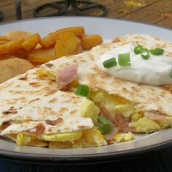 Nif's Egg, Ham and Cheese Breakfast Quesadillas recipe