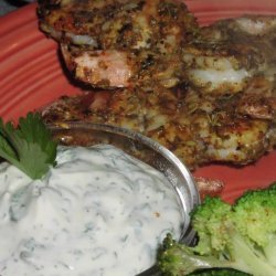Chipotle Dry-Rub Shrimp With Cilantro Dipping Sauce recipe