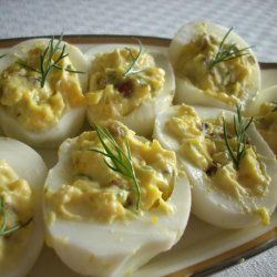 Pecan Stuffed Deviled Eggs recipe