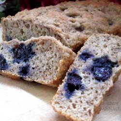 Banana - Applesauce - Blueberry and Walnut Fat-Free Quick Bread recipe