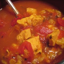 Curried Chicken And Rice Soup recipe