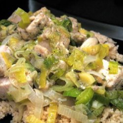 Chicken and Leeks over Couscous recipe