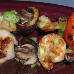 Soy-Wasabi Shrimp and Scallop Skewers - Weight Watchers recipe
