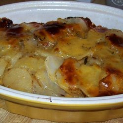 Baked Sausage Potatoes and Cheese recipe