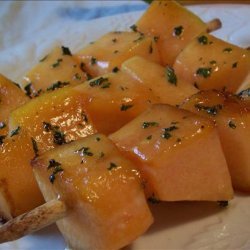 Grilled Honey Mint Cantaloupe recipe