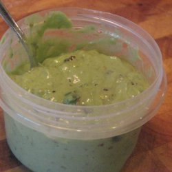 Guacamole With Charred Jalapeno and Scallions recipe