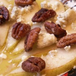 Pears With Maple, Walnuts and Gorgonzola recipe