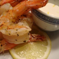 Barbecued Shrimp With Garlic Mayonnaise recipe