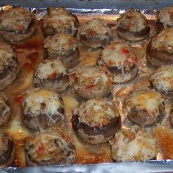 Stuffed Crab Mushrooms With a Touch from of Chef Paulag recipe