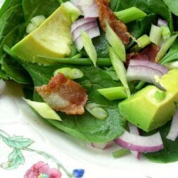 Beanshoot, Avocado & Baby Spinach Salad recipe