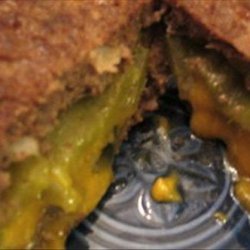 Cheese & Green Chilies Stuffed Burgers recipe