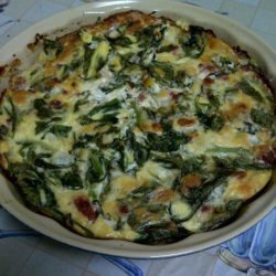 Crustless Spinach and Cheese Quiche recipe