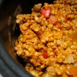 Turkey Barley Goulash Casserole (Rice Cooker) recipe